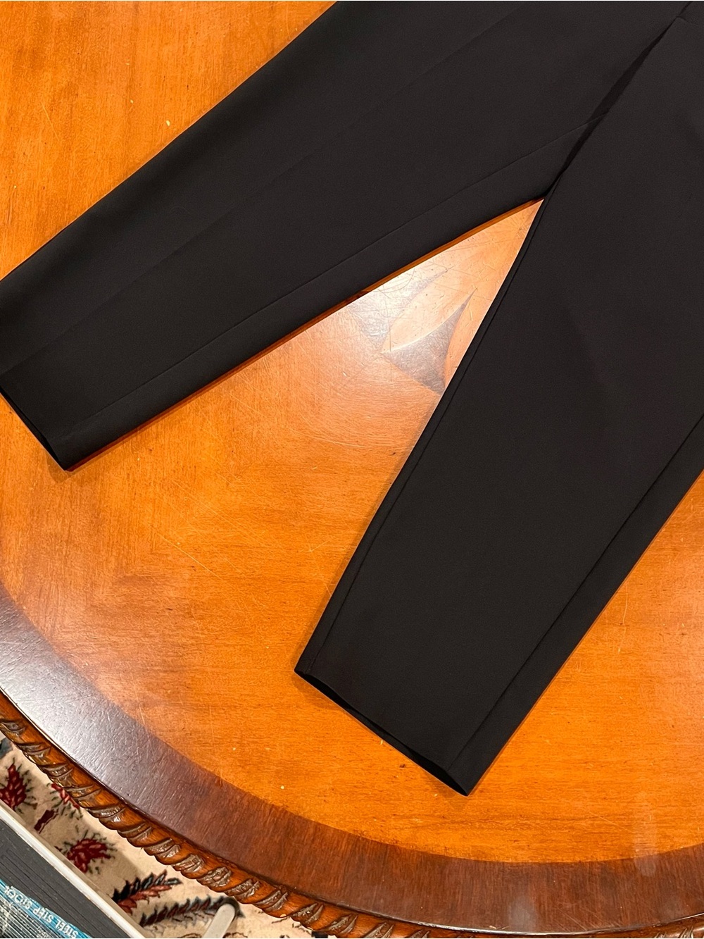 Athleta Endless High Rise Pant Black 12 Tapered Straight Leg Semi-Fitted Travel - Picture 6 of 16